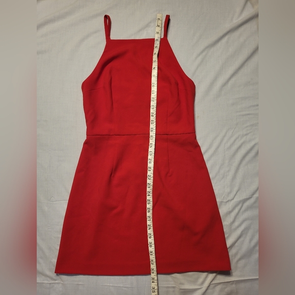 French Connection red Square neck dress size 6 - Picture 6 of 8